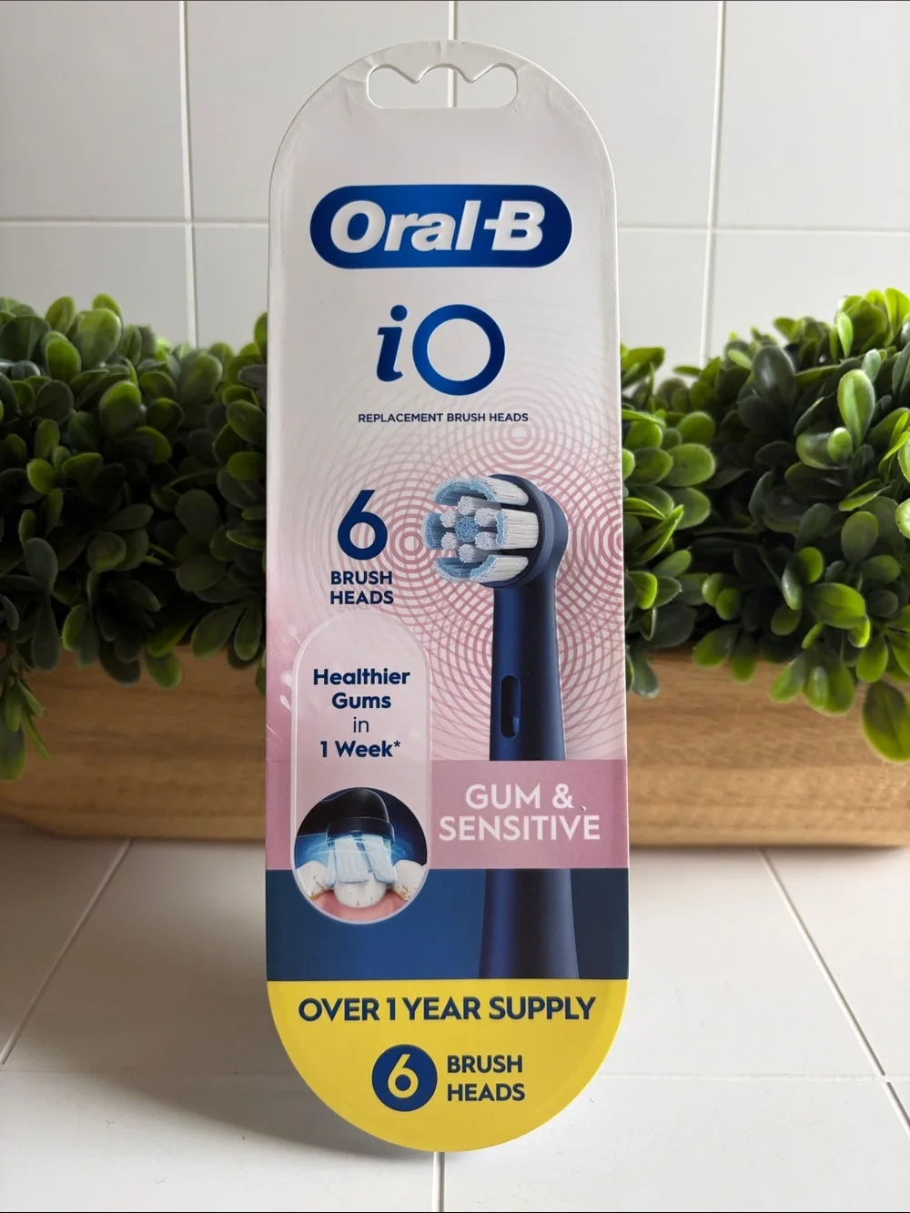 Oral‑B iO Replacement Brush Heads - Gum & Sensitive (6 Pack) Over 1 Year Supply!